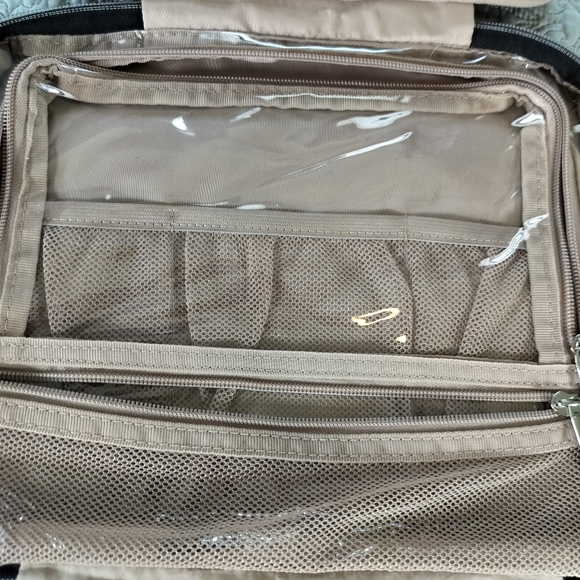 2/$30 Nishel Petal Pastel Pink Hanging Travel Toiletry Cosmetic Bag Organizer - Picture 12 of 15